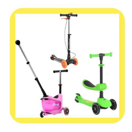 Тротинетки с три колела и седалка