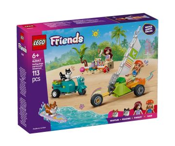 Конструктор LEGO Friends 42641 Сърфиращи кучета и приключване със скутер
