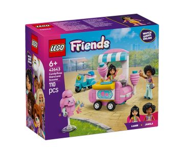 Конструктор LEGO Friends 42643 Щанд за захарен памук и скутер