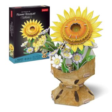 Пъзел 3D Flower Bouquet Слънчоглед CubicFun W3303h