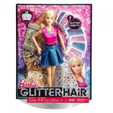 BARBIE Кукла с фризьорски салон с брокат 