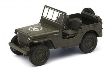 Метален джип Jeep Willys MB Welly 1:34 