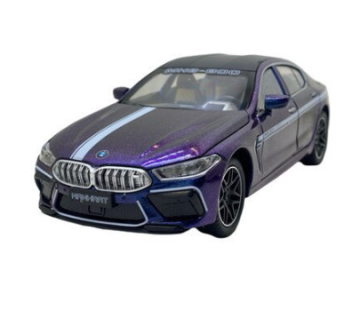Метален автомобил BMW M8 със звук и светлини 1/24 blue