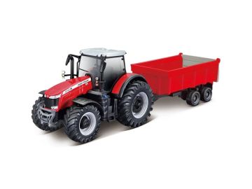 Трактор с ремарке Massey Ferguson 8740S Burago
