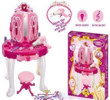 Детска музикална тоалетка с огледало и аксесоари 008-19