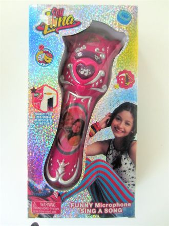 Музикален микрофон Soy Luna цикламен цвят