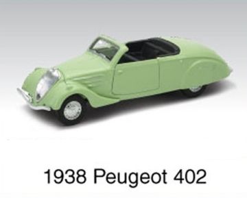 Метален ретро автомобил Peugeot 402 1938 1:34-39