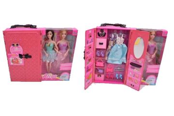 Комплект кукли с гардероб Alisa