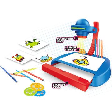 Детски проектор за рисуване 24 КАРТИНКИ blue