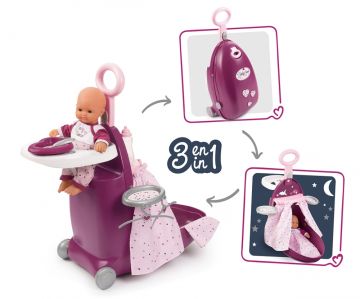 Baby Nurse Provence бебе в сгъваем куфар 3 в 1 с аксесоари Smoby Toys 