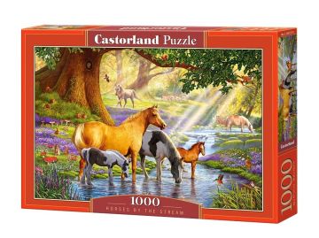 Пъзел Castorland 1000 части Коне край потока 103737