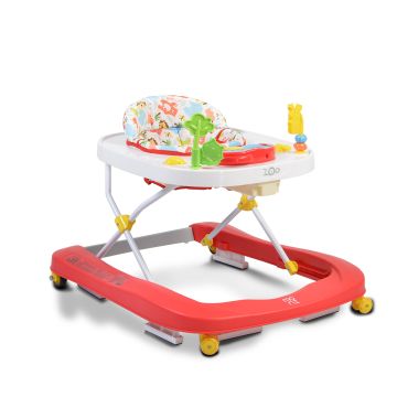 Музикална Детска проходилка ZOO червена