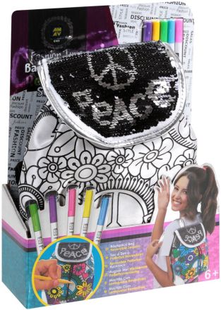 Раница за оцветяване с пайети Backpack Bag Reversible Sequins