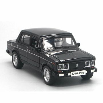 Метална кола Lada 2106 със светлини и звуци - black 1:32 