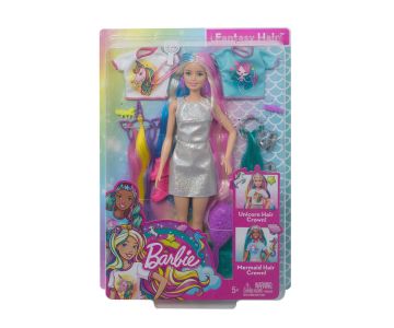Кукла Barbie Блестяща дълга коса Fantasy Hair Doll GHN04