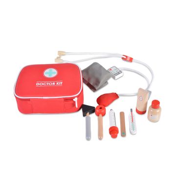 Сет с дървени играчки за първа помощ Чичо доктор 4501