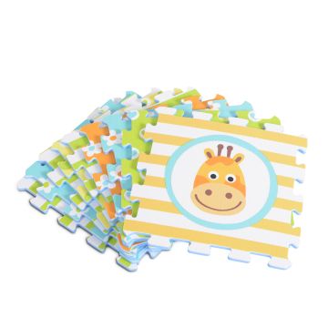 Мек пъзел килим с цветен принт FLOWERS 3063