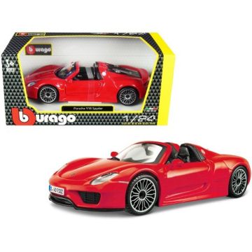 Метална кола Porsche 918 Spyder red Bburago 1:24  