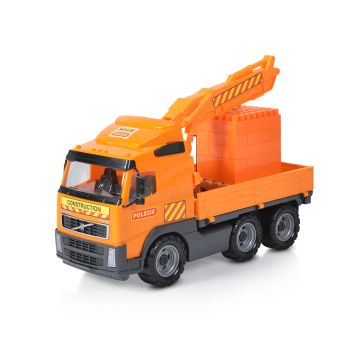 Камион с кран и конструктор 30 ел. Volvo Polesie Toys - 9586