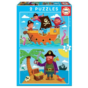 Детски пъзел Пирати 2в1 Educa 17149