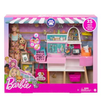 Кукла Barbie - Игрален комплект магазин за домашни любимци Barbie GRG90