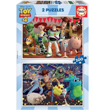 Детски пъзел TOY STORY 4 2х100ч.EDUCA 18107