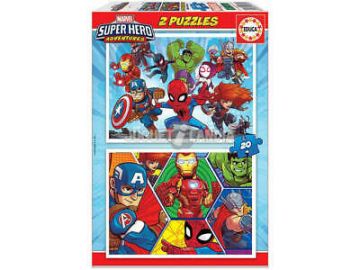 Детски пъзел Приключенията на супергероите 2х20ч. EDUCA 18648