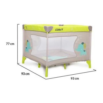 Детска кошара за игра GIANT, жълт