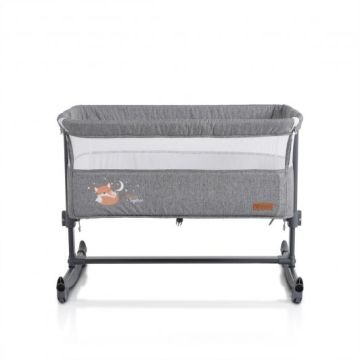 Бебешко легло с подвижна страница Cangaroo Always Together сив