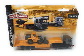 Метален камион TIR с пемарке Volvo FMX Low Bed Trailer Majorette 212057288