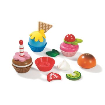 Комплект дървени мъфини Hape H3157