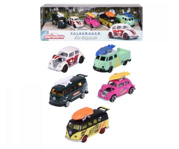 Комплект 5 метални колички VW The Originals Majorette 212055008