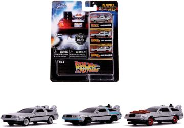 Комплект 3 метални автомобила Nano Back to The Future Jada Toys 253251002 