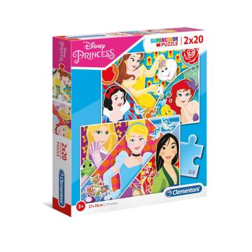 Детски пъзел Disney Princess 2x20 CLEMENTONI 24766 