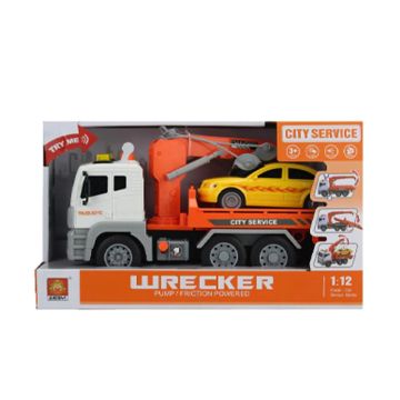 Камион Пътна помощ с кола Wrecker City Service 831C