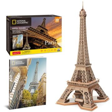 Пъзел 3D National Geographic Eiffel Tower (Paris) 80ч. CubicFun DS0998h
