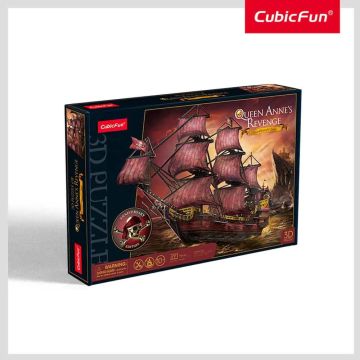 Пъзел 3D Кораб Queen Anne's Anniversary Edition 391ч. CubicFun T4040h