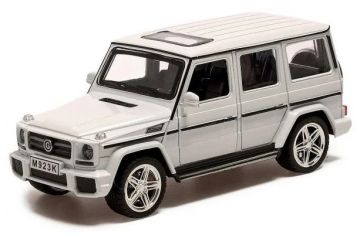 Метален джип Mercedes G-class AMG със звук и светлини 1/24 бял