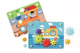 Дървена игра със зъбни колела Tooky Toy TK352