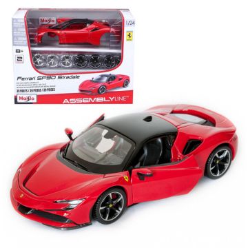 Метална кола за сглобяване Ferrari SF90 Stradale Maisto 1:24 39137