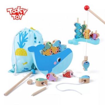 Дървена игра за баланс РИБОЛОВ Tooky Toy TH698