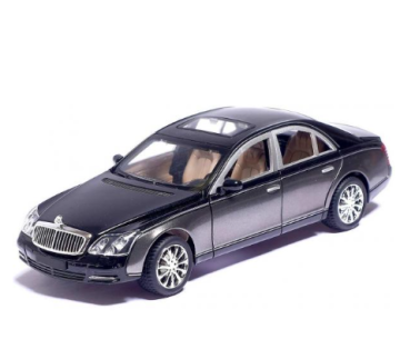 Метален автомобил Maybach със звук и светлини 1/24 сребрист