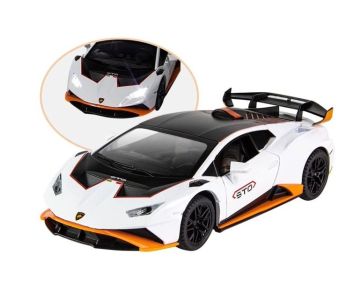 Метален автомобил LAMBORGHINI Huracan STO със звук и светлини 1/24 бял