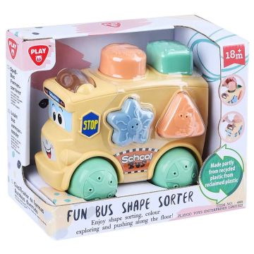 Автобус с форми сортер Fun Bus PLAYGO Recycled 4808