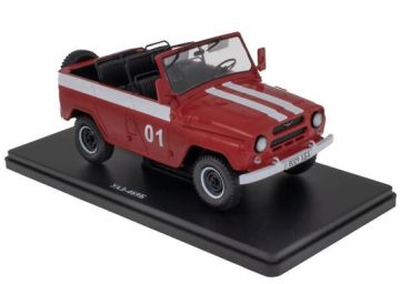 Метална кола UAZ 469B in Fire Department livery 1972 Hachette ABACR064