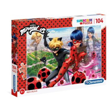 Детски пъзел Miraculous 104ч.CLEMENTONI 27077