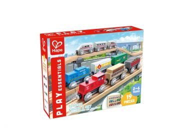 Етажерка с дървени влакчета HAPE H3794