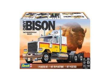 Сглобяем модел камион Chevy Bison Semi Truck Revell R17471