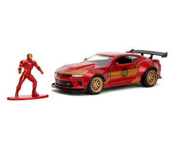 Метален автомобил Marvel Comics Chevrolet Camaro Coupe Iron Man Jada Toys 253223022 - 1/32 