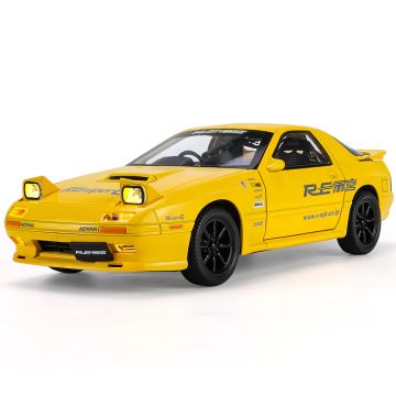 Метален автомобил Mazda RX7 със звук и светлини 1/24